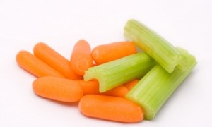 Celery and carrots